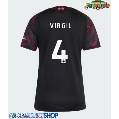 Maglie da calcio Liverpool Virgil van Dijk #4 Terza Maglia Femminile 2026-27 Manica Corta